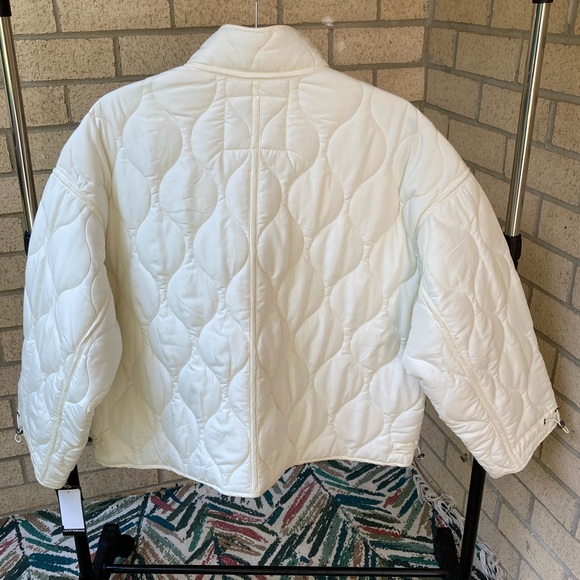 Lucky Brand White Quilted Puffer Jacket Water Resistant Jacket - Picture 5 of 17